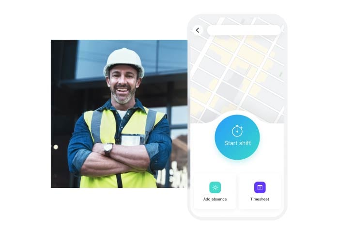 Connecteam time clock interface
