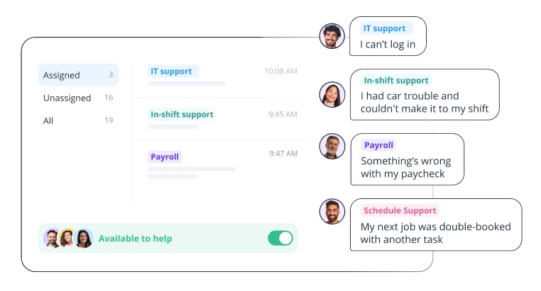 Illustration of the Help Desk