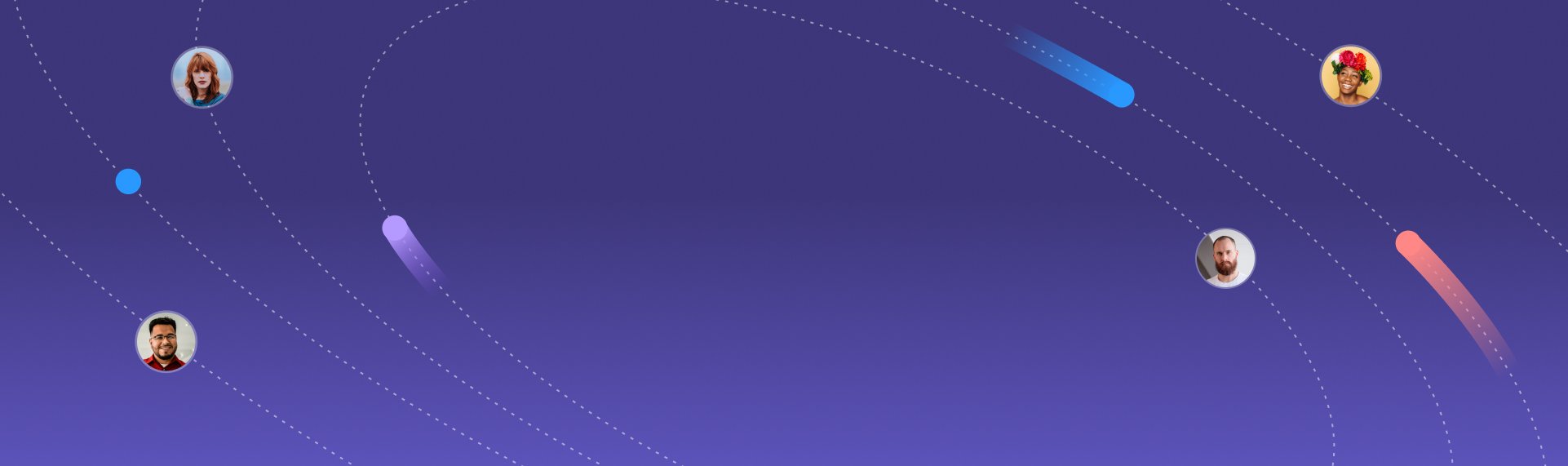 partners in the background