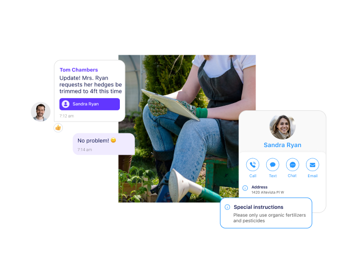 Screenshot of Conneteam Internal Communication features
