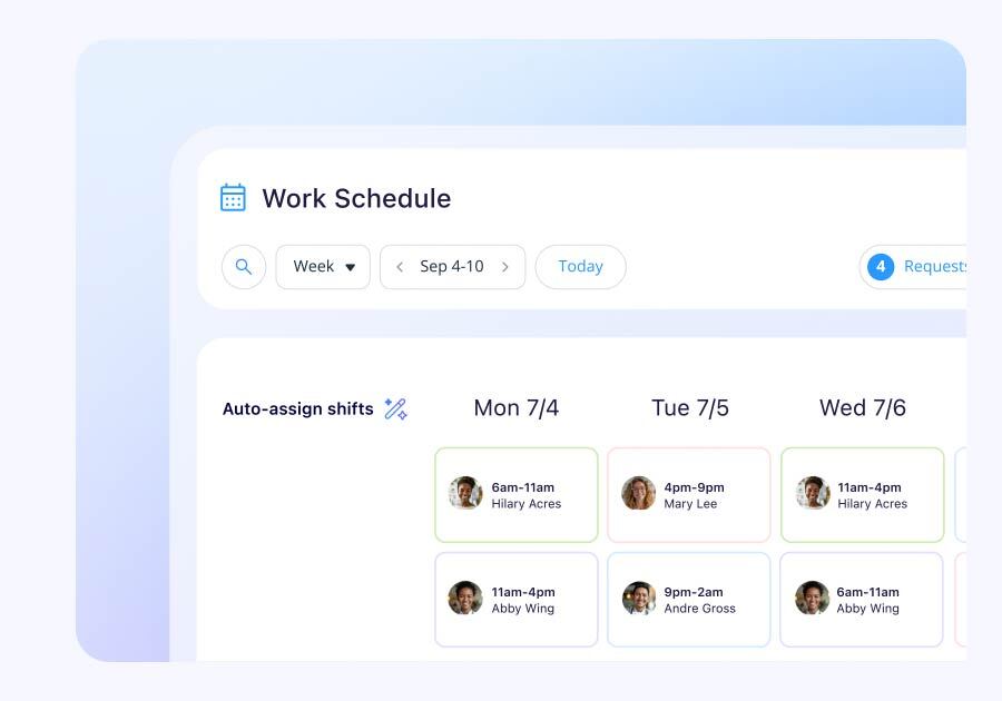 Auto-scheduling illustration