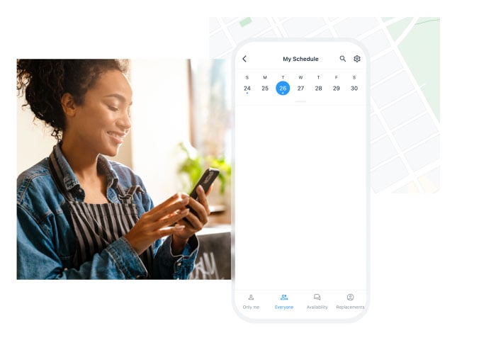 screenshot of Connecteam's Scheduling feature