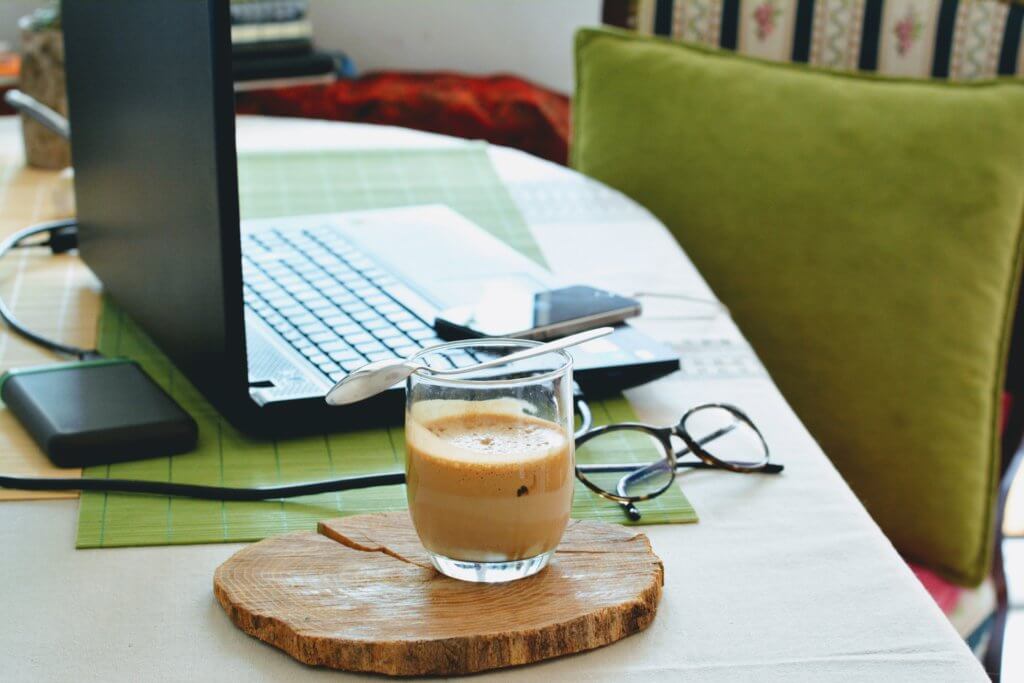 Coffee and laptop