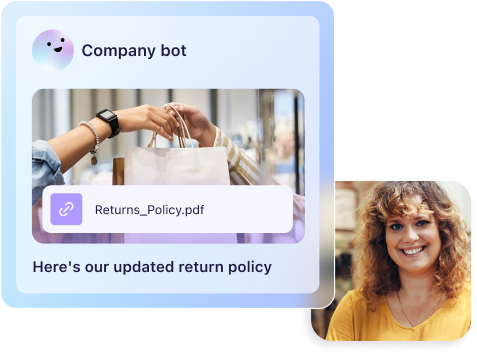 Illustration of updated policy by AI agent