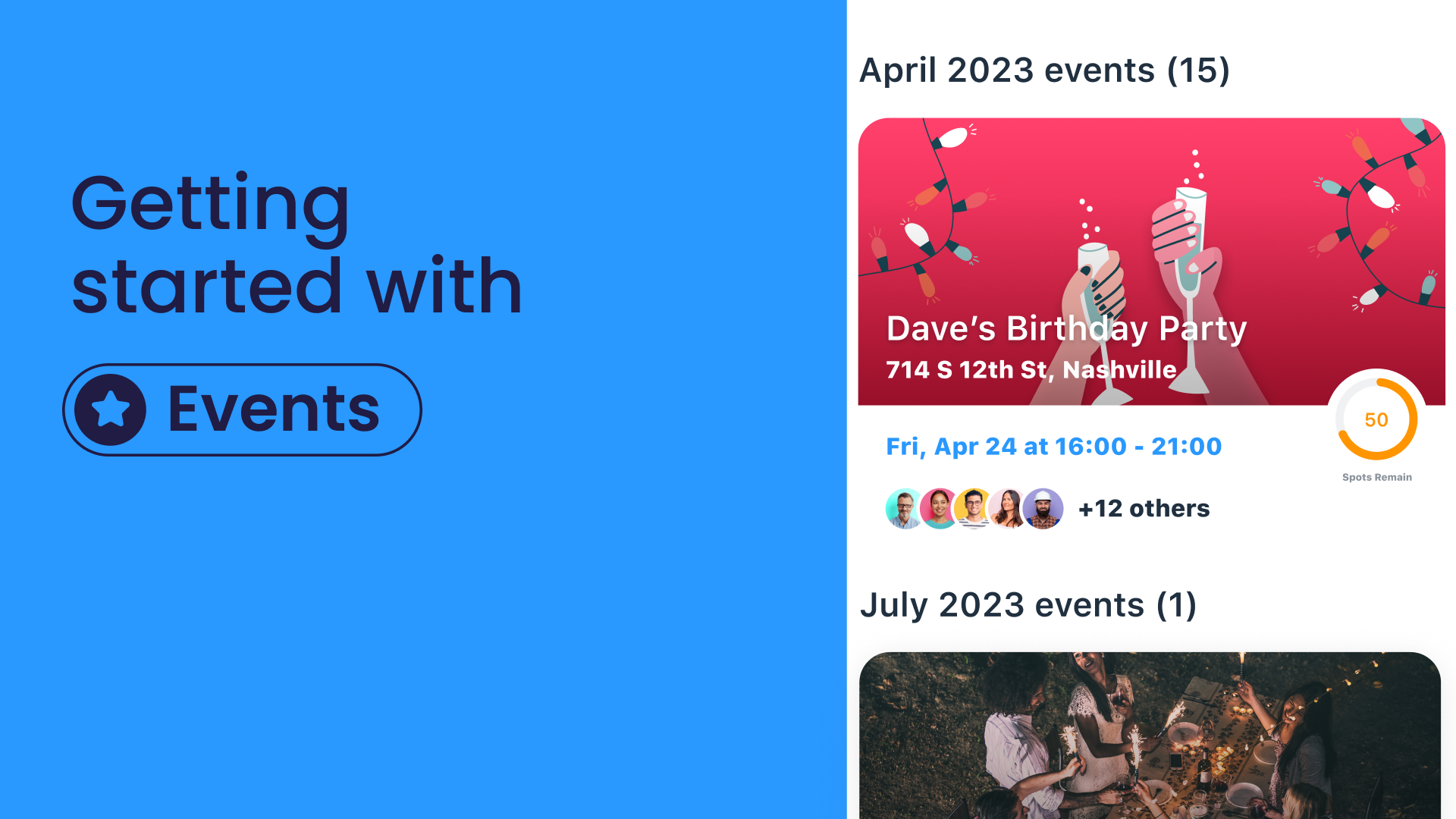 Thumbnail for Events Activation Page