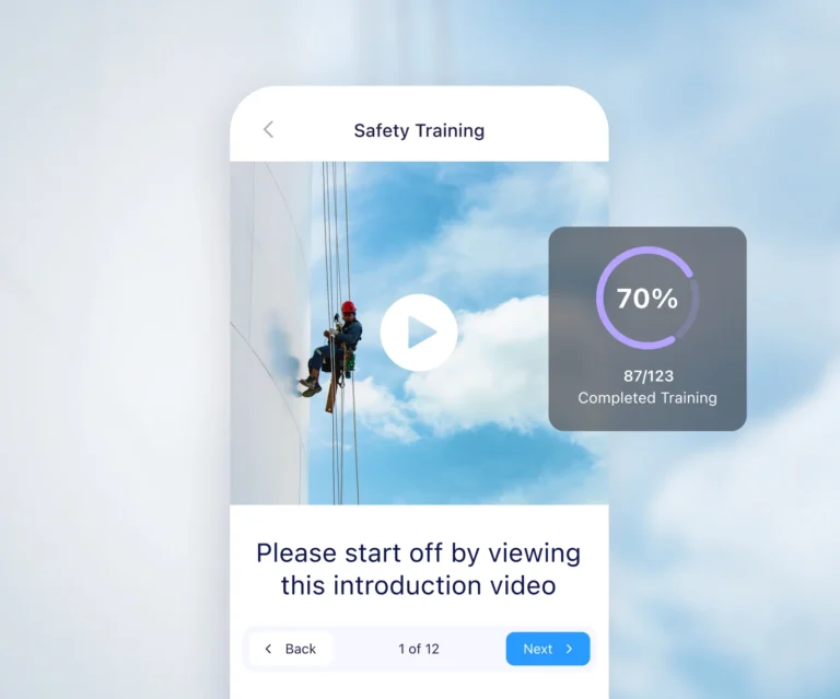 Construction industry training and onboarding