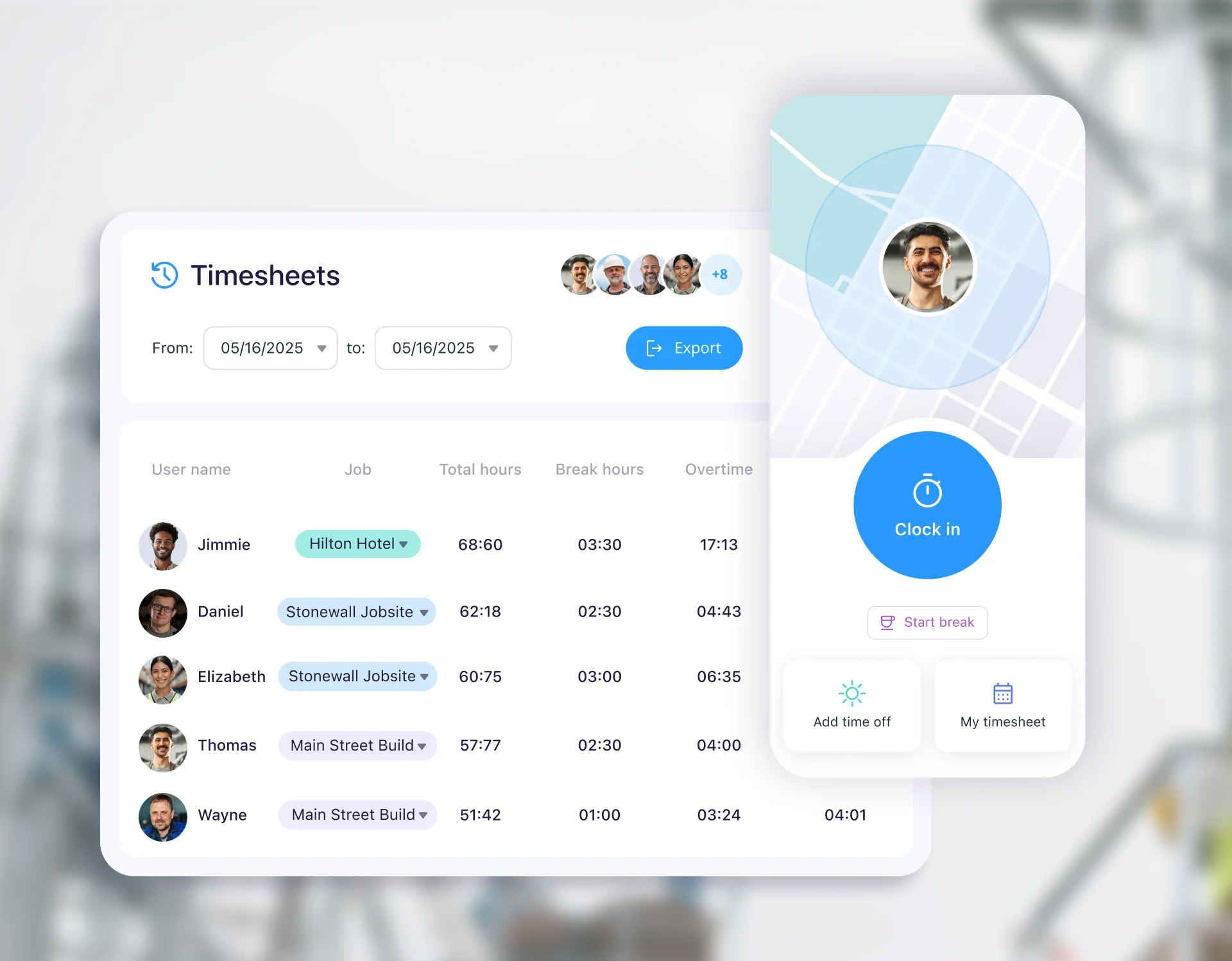 Construction- Time Tracking Hero