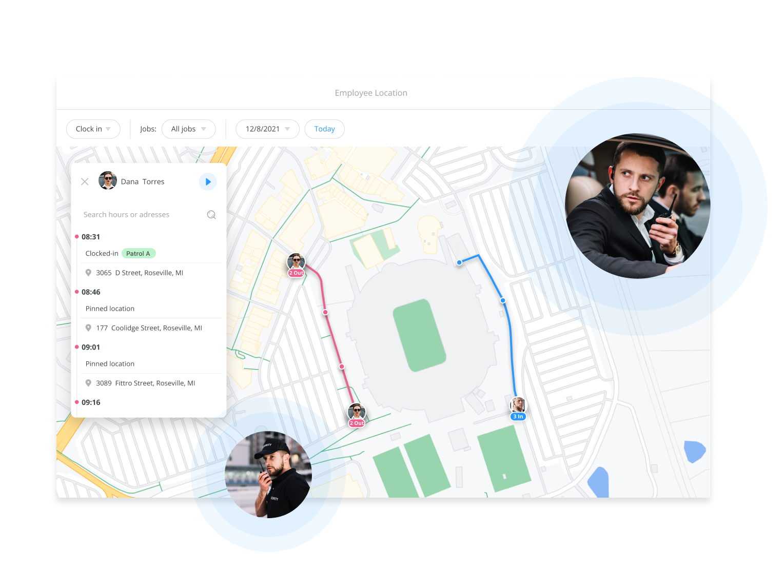 Security guard patrol tracking